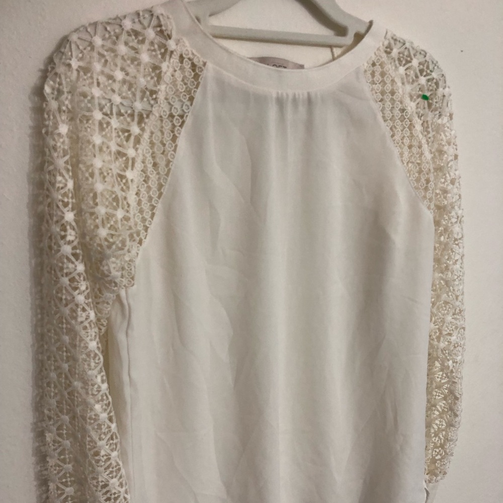 Ann Taylor Loft white blouse